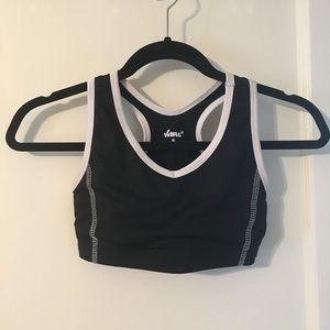 Black sports bra
